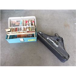 Fishing Tackle with Contents & Wakeman Fishing Rod