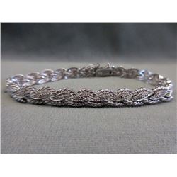 Ladies "S" Wave Diamond Bracelet