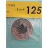 Image 1 : 1 Oz .9999 Fine Silver 2014 Canada Maple Leaf Coin