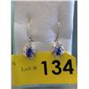 Image 1 : Brand New Blue Sapphire & Diamond Earrings
