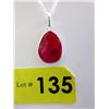 Image 1 : Custom Made Ruby Pendant/Necklace
