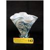 Image 1 : Signed Arte Vargas Iridescent Blown Glass Vase