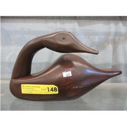Wood Carved Canada Goose
