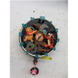 Rare Disney Winnie the Pooh Pendulum Clock