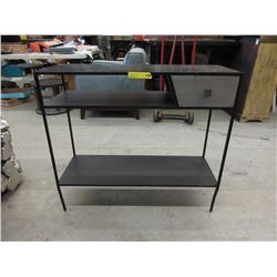 New Condo Size Metal Hall Table with Drawer