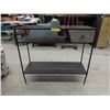 Image 1 : New Condo Size Metal Hall Table with Drawer