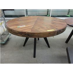 New Round Parquet Dining Table - 48" Diameter