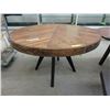 Image 1 : New Round Parquet Dining Table - 48" Diameter
