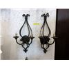 Image 1 : Pair of Large Wrought Iron Wall Sconces