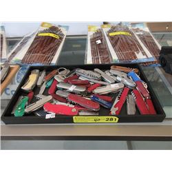 Approximately 40 Pre-Owned Pocket Knives
