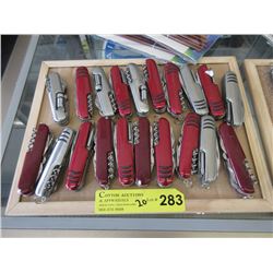20 New Swiss Army Style Pocket Knives