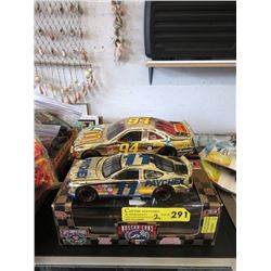 2 Ltd Edition Gold Chrome Scale Model Stock Cars