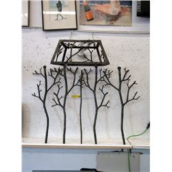 6 Pieces of Wrought Iron Art