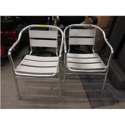 Pair of Metal Patio Chairs