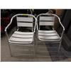 Image 1 : Pair of Metal Patio Chairs