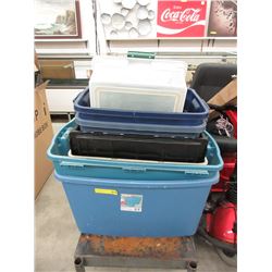 8 Assorted Lidless Totes