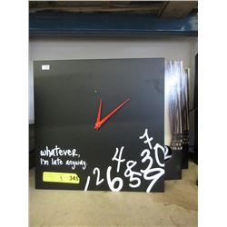 3 New 14" x 14" Wall Clocks