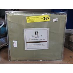 New Queen Size 3 Piece Duvet Cover Set - Sage
