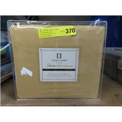 New Queen Size 3 Piece Duvet Cover Set - Camel/Gold