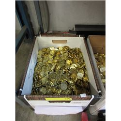 Case of Gold Plastic Treasure Chest Coins