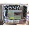 Image 1 : New Queen Size Animal Block Print Sherpa Blanket