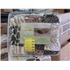 Image 1 : New Queen Size Animal Block Print Sherpa Blanket