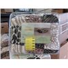 Image 1 : New Queen Size Animal Block Print Sherpa Blanket