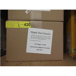 Three 4.2 KG Cases of Maple Nut & Raisin Granola