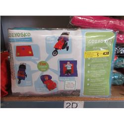 5 Assorted New Cozyosko Baby Buggy Blankets
