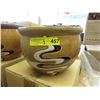 Image 1 : 2 New 3 Piece Brown & Tan Plant Pot Sets
