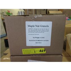 Three 4.2 KG Boxes of Maple Nut & Raisin Granola