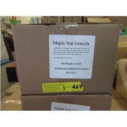 Three 4.2 KG Boxes of Maple Nut & Raisin Granola