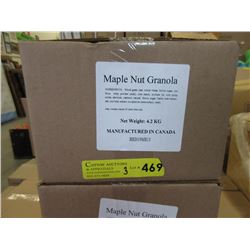 Three 4.2 KG Boxes of Maple Nut & Raisin Granola