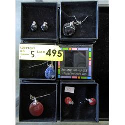 New .925 Silver Pendants & Earrings