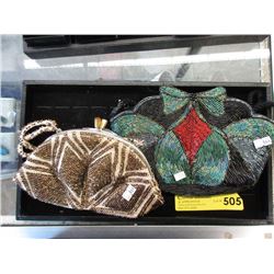 2 Vintage Beaded Purses