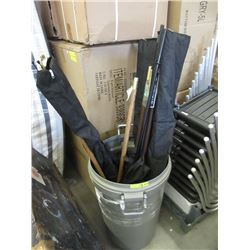 5 Wood or Metal Flag Poles