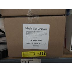 Three 4.2 KG Cases of Maple Nut & Raisin Granola