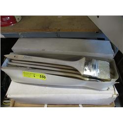 6 Dozen New Long Handed 3" Angle Brushes