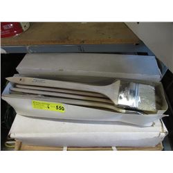 6 Dozen New Long Handed 3" Angle Brushes