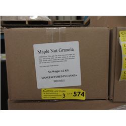 Three 4.2 KG Boxes of Maple Nut & Raisin Granola