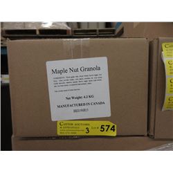 Three 4.2 KG Boxes of Maple Nut & Raisin Granola