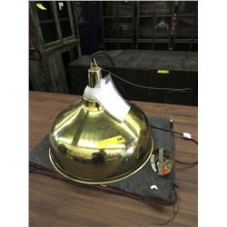 New Gold Coloured Industrial Style Metal Chandelier