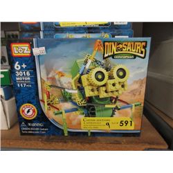 9 New Loz Motorized Dinosaur Building Toys