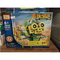 9 New Loz Motorized Dinosaur Building Toys