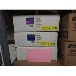 3 Cases of 1000 Pink Bond Envelopes