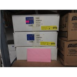 3 Cases of 1000 Pink Bond Envelopes