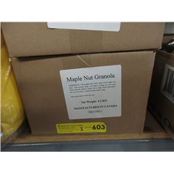 Three 4.2 KG Cases Maple Nut & Raisin Granola