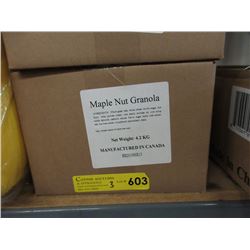 Three 4.2 KG Cases Maple Nut & Raisin Granola