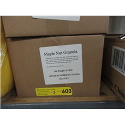 Three 4.2 KG Cases Maple Nut & Raisin Granola