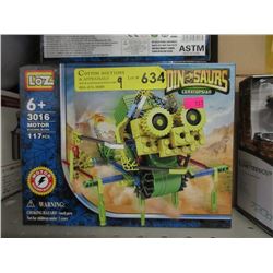 9 New Loz Motorized Dinosaur Building Toys